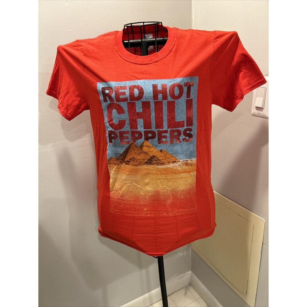 Red Hot Chili Peppers RHCP ROCK T-Shirt Small Red The Pyramids